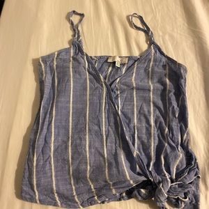 Tie front striped tank from Nordstrom. Gently used